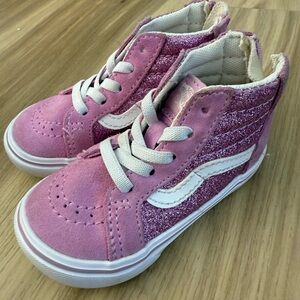 Vans, Purple Glitter Size 5.5